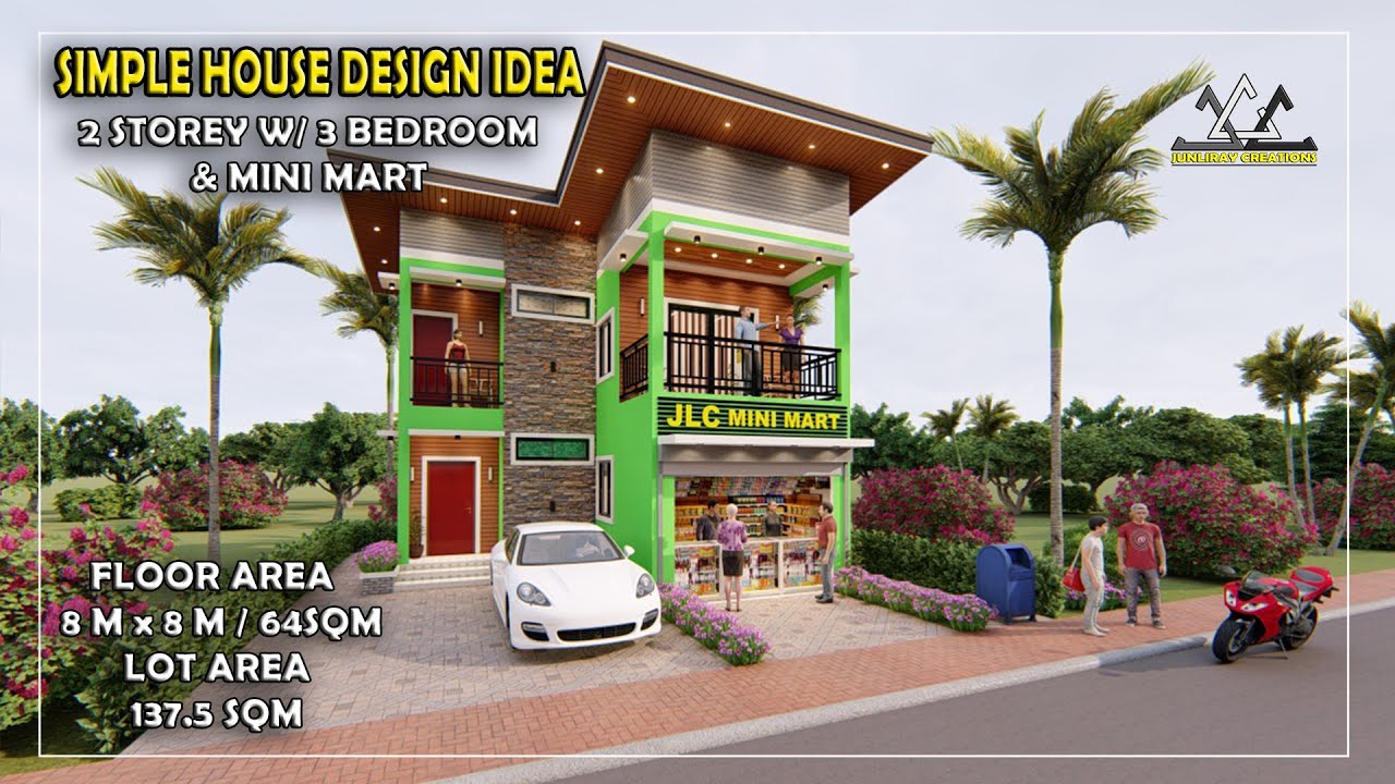 Simple House with SARI SARI STORE Design Ideas by junliray