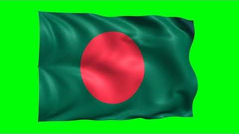 Bangladesh Waving Flag Green Screen Animation | 3D Flag Animation | Royalty-Free