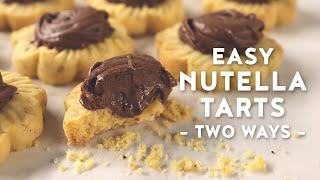 Nutella Tarts | A popular Chinese New Year snack made 2 Ways - Melty and Crispy