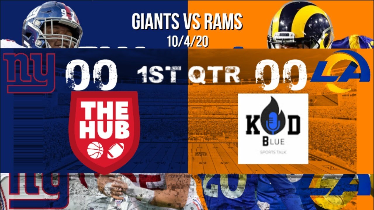 NEW YORK GIANTS VS LOS ANGELES RAMS LIVE Play by Play, Analysis, and