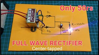 Full wave rectifier project || science experiment & practical || center tapped working model easy screenshot 4
