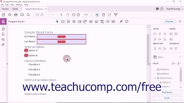 Acrobat Pro DC Creating Radio Buttons and Checkboxes - Adobe Acrobat Pro DC Training Tutorial Course