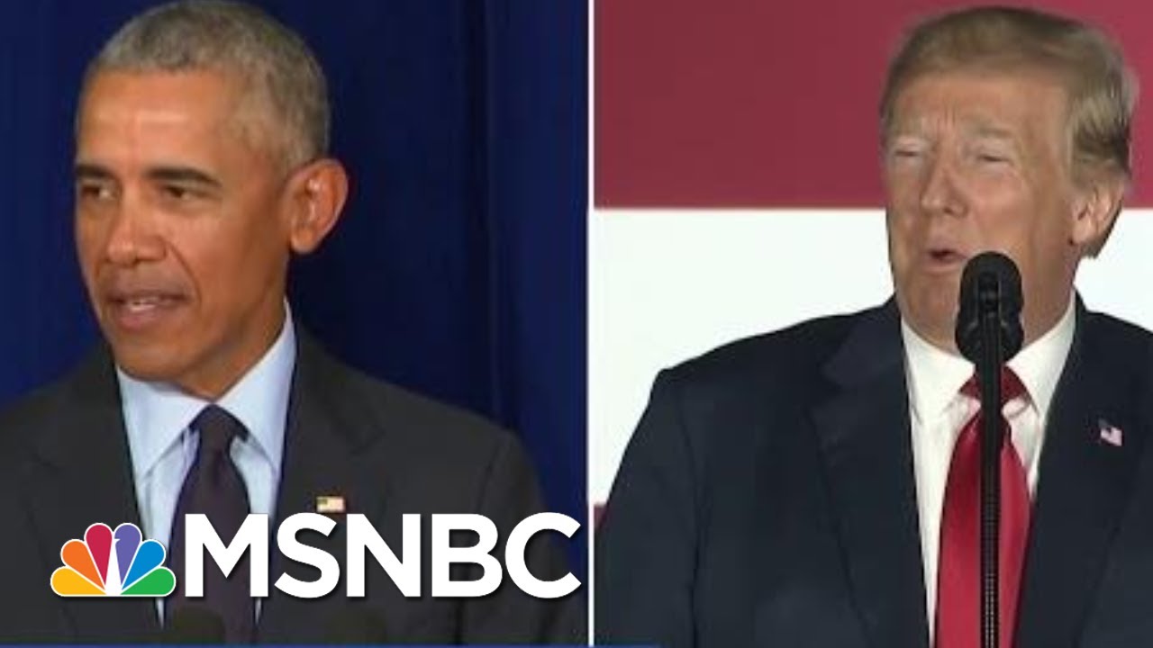 President Trump Vs  Barack Obama  Who Gets Credit For The Booming Economy    Velshi   Ruhle   MSNBC