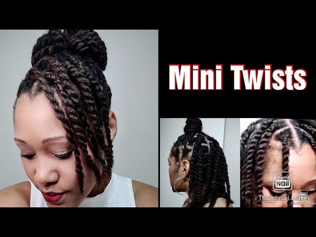 How to: Mini Twists - No Puffy Roots on Natural Hair 