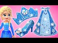 Let&#39;s Make Elsa&#39;s Snow Sparkle Outfit From Clay And Gems ❄️ EASY AND FUN DIY!