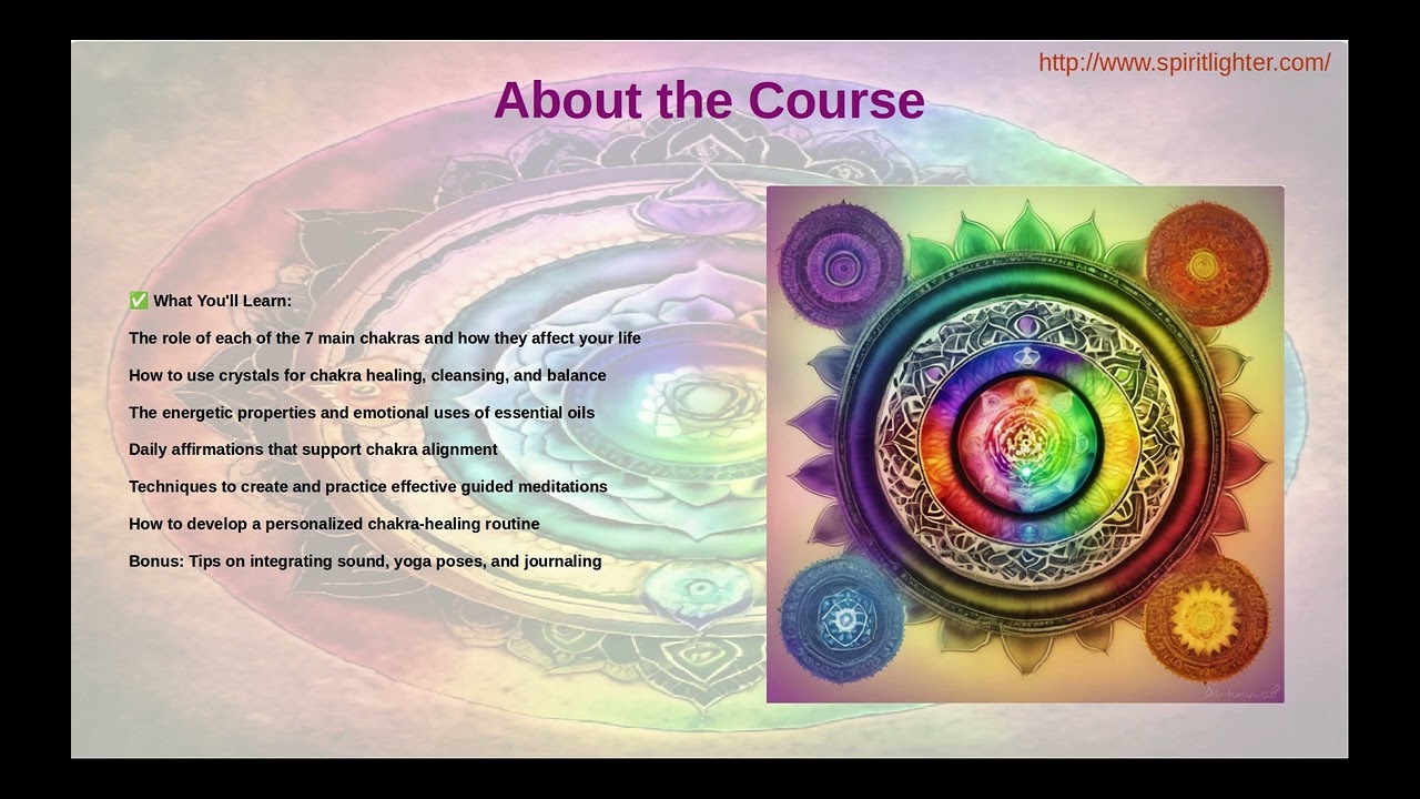 🌈 Chakra Mastery: Heal with Crystals, Essential Oils & Meditation