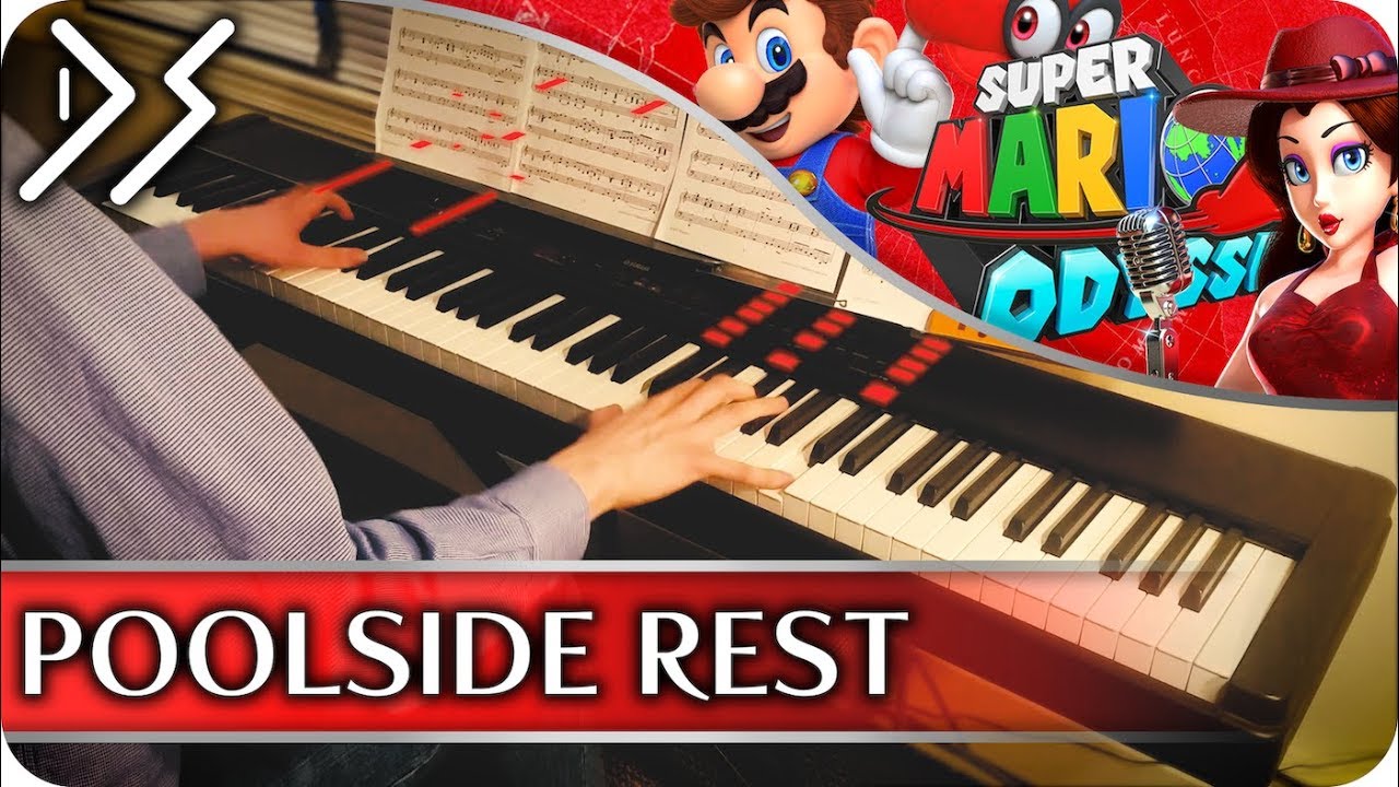 Super Mario Odyssey - "Poolside Rest" [Piano Cover] || DS Music