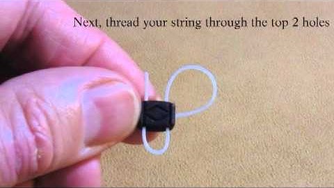 Rosette Diamond BridgeBeads String Tying Procedure for Classical Guitar
