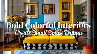 Maximalist Living Room Zones in Studio Apartments That Are Vibrant, Colorful, and Expressive