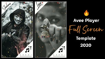 Avee player full screen template download, Avee player editing, Trending whatsapp status tutorial
