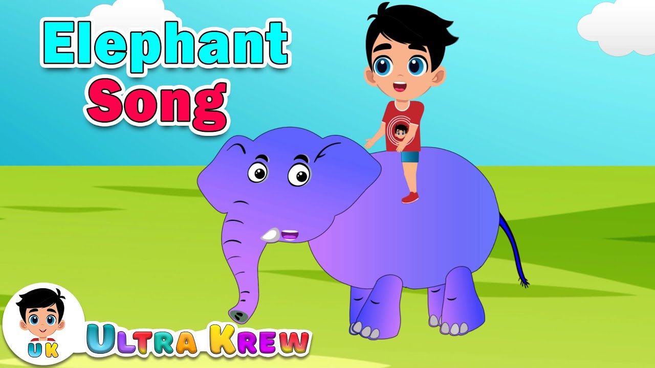 The Elephant song 🐘 | Baby Elephant 🐘 poem By Ultra Krew Nursery Rhymes & Kids Songs