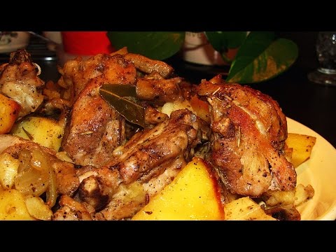 Видео рецепт Картофель с мясом и грибами