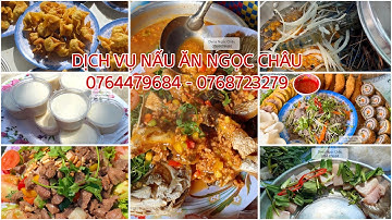 MENU ĐÁM CƯỚI 7 Món SIÊU HẤP DẪN mình đãi ở CẦN GIỜ TPHCM-Dịch vụ nấu ăn Ngọc Châu
