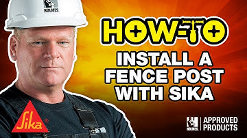 HOW-TO: Install a Fence Post w/ Sika Post Fix - Mike Holmes / Mike Holmes Jr / Sherry Holmes