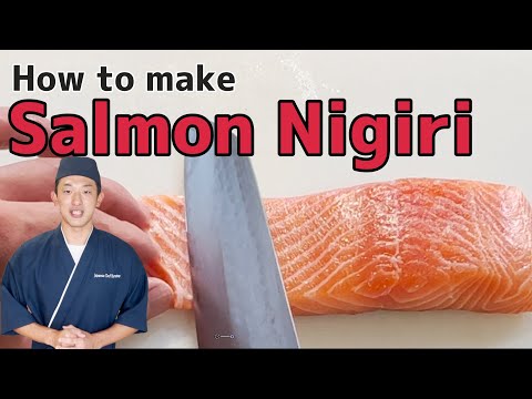 How to make Salmon Nigiri Sushi and roll from a fillet.