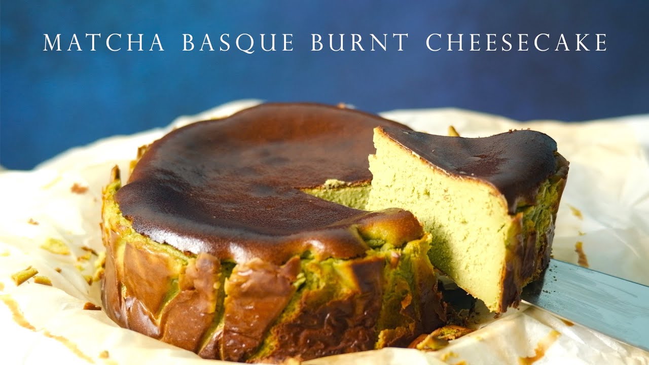 Basque cheesecake 巴斯克 焦香起司蛋糕 作法簡單 材料混和烤25分鐘就完成 口感濃郁濕潤好好吃