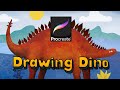 Procreate. Drawing Dino