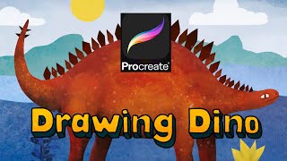 Procreate. Drawing Dino