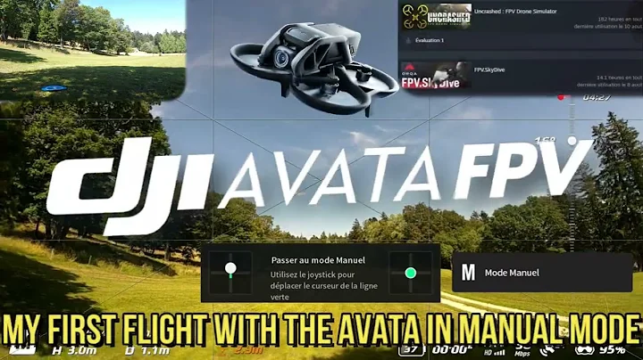 DJI Avata - first flight in manual mode, all tested even crash of course !