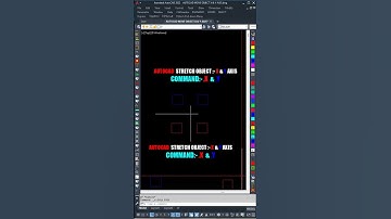 mastering autocad - stretch point X & Y AXIS, Quick CAD Tips Stretch Command #autocad #shorts #short