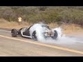 V16 hot rod twin v8 18 mile burnout