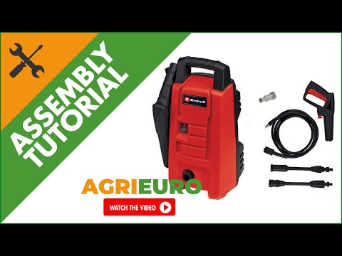 Einhell TC-HP 90 Cold Water Pressure Washer - portable - 6.2 L/min flow rate - Assembly tutorial