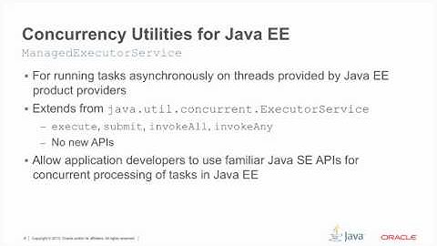 Concurrency Utilities for Java EE 1 0