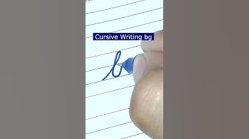 How to write small letter bg | Cursive writing a to z #cursivewriting #handwriting  #shorts