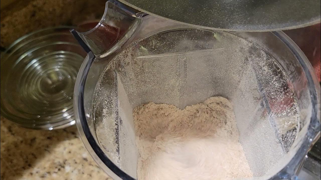 Vitamix making flour from organic wheat berries YouTube