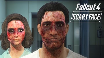 Fallout 4 -  Making Horrible SCARY Faces (Joker Scars) "Character Customization"