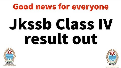 Jkssb Class IV result out 😳😳