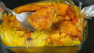 видео: Курицу с рисом кладу в рукав, и в духовку. Вкуснее чем ПЛОВ картинка: Курицу с рисом кладу в рукав, и в духовку. Вкуснее чем ПЛОВ