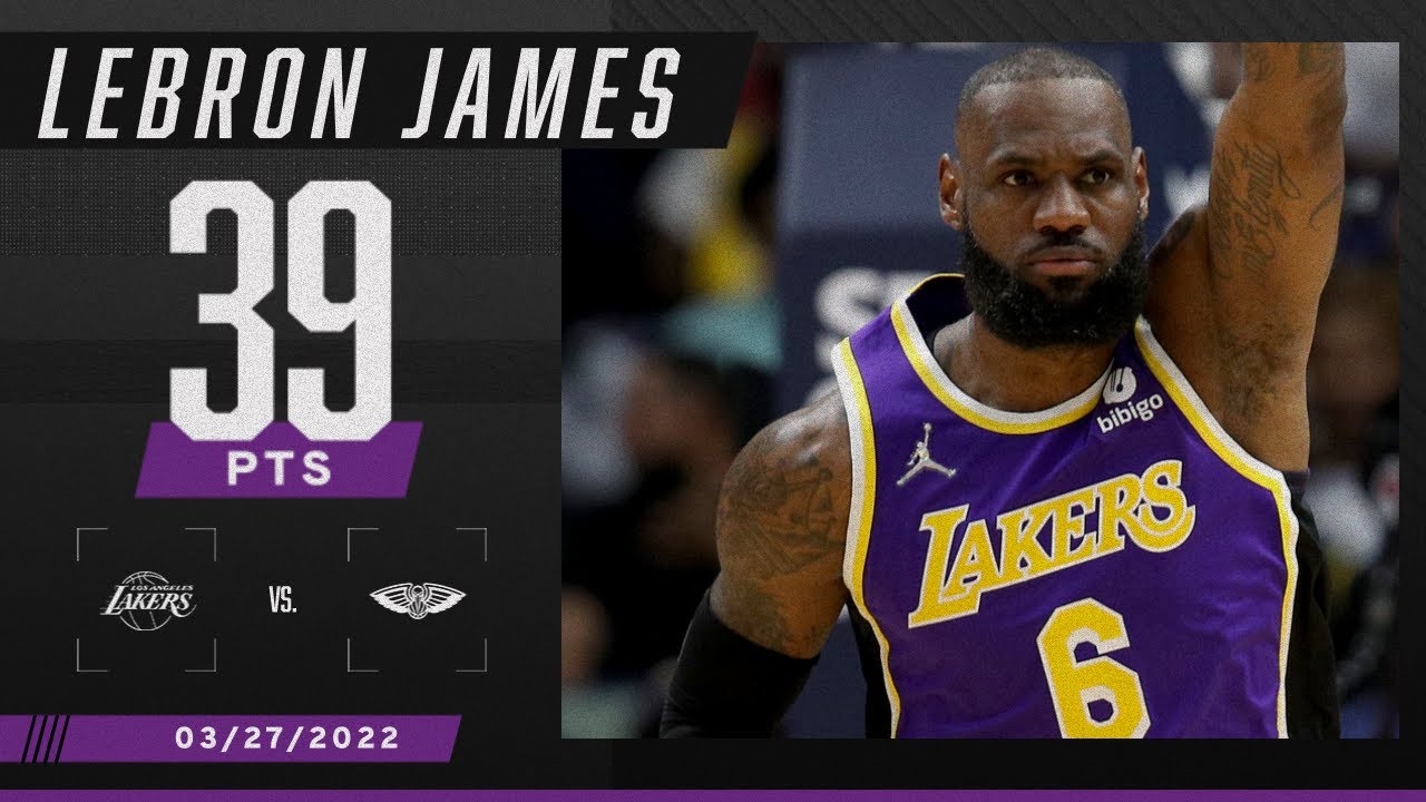 LeBron James DROPS 39 PTS on ANOTHER historic night 🔥 👏 - YouTube