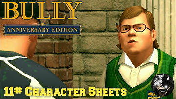 11# BULLY ANNIVERSARY EDITION Character Sheets : DEVIL GAMING 2.0