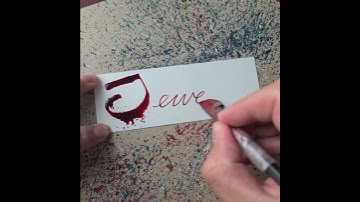 Splatter Calligraphy Name Request no.374