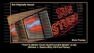 (1953) Sun &#39;&#39;That&#39;s When Your Heartaches Begin&#39;&#39; (Acetate) Elvis Presley