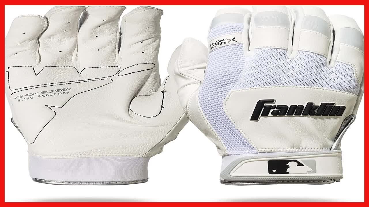 Franklin Sports MLB ShokSorb X Baseball Batting Gloves YouTube