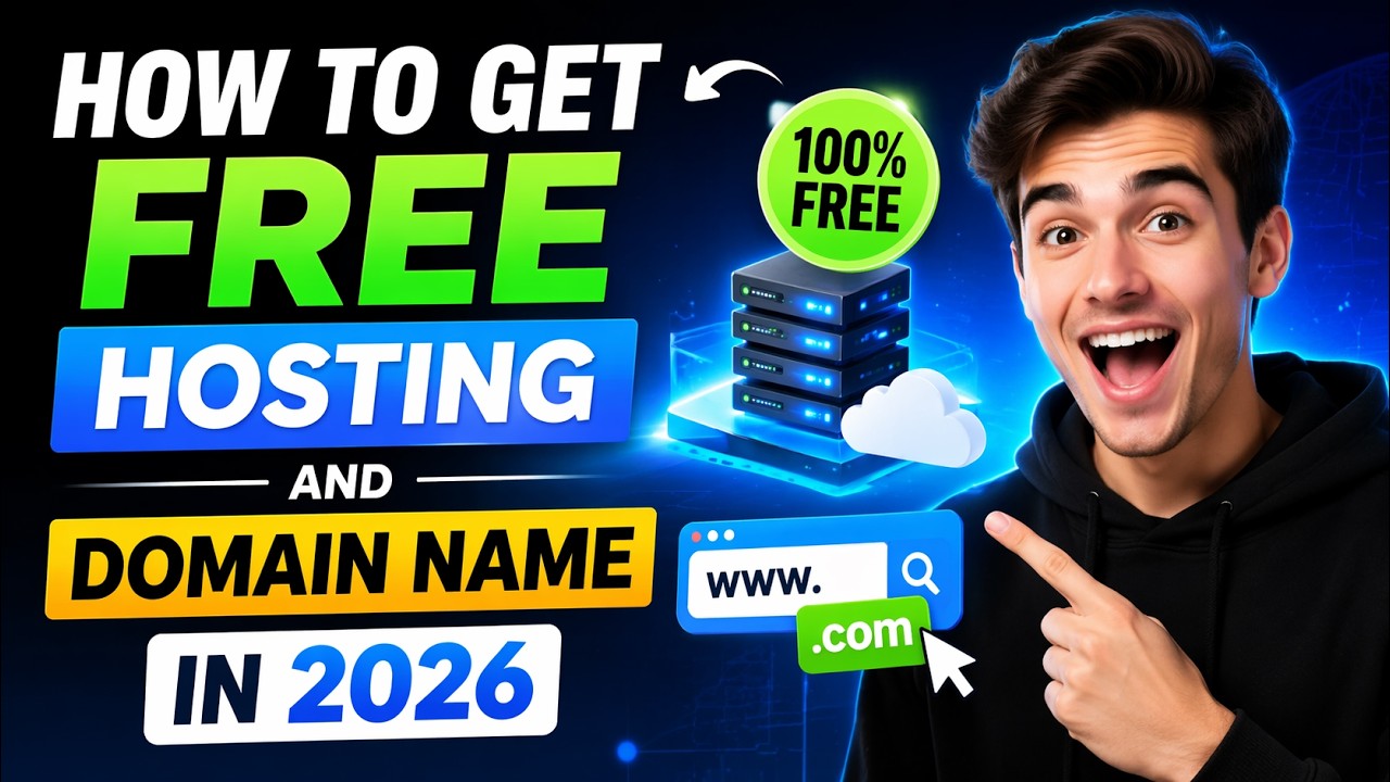 How To Get A Free Domain Name and Hosting For Your Website - YouTube