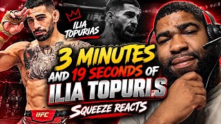 3 Minutes & 19 Seconds of Ilia Topuria Being DANGEROUS 😳🔥 | Squeeze Reacts