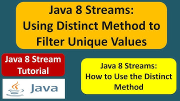 How to Use the Distinct Method in Java 8 Streams? | Streams in Java 8