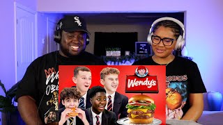 Kidd and Cee Reacts To British Highschoolers try Wendy's for the First Time!