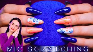 ASMR PURE Mic Scratching 🧡 NO TALKING 🤫 ULTRA Long Nails for DEEP Sleep & Relaxation - 4K