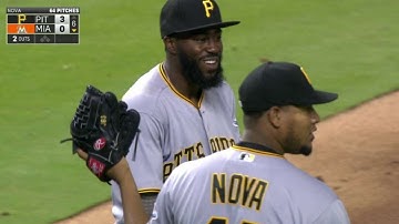 PIT@MIA: Harrison hustles to make a diving grab