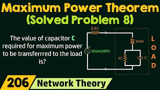 Maximum Power Transfer Theorem (Solved Problem 8)