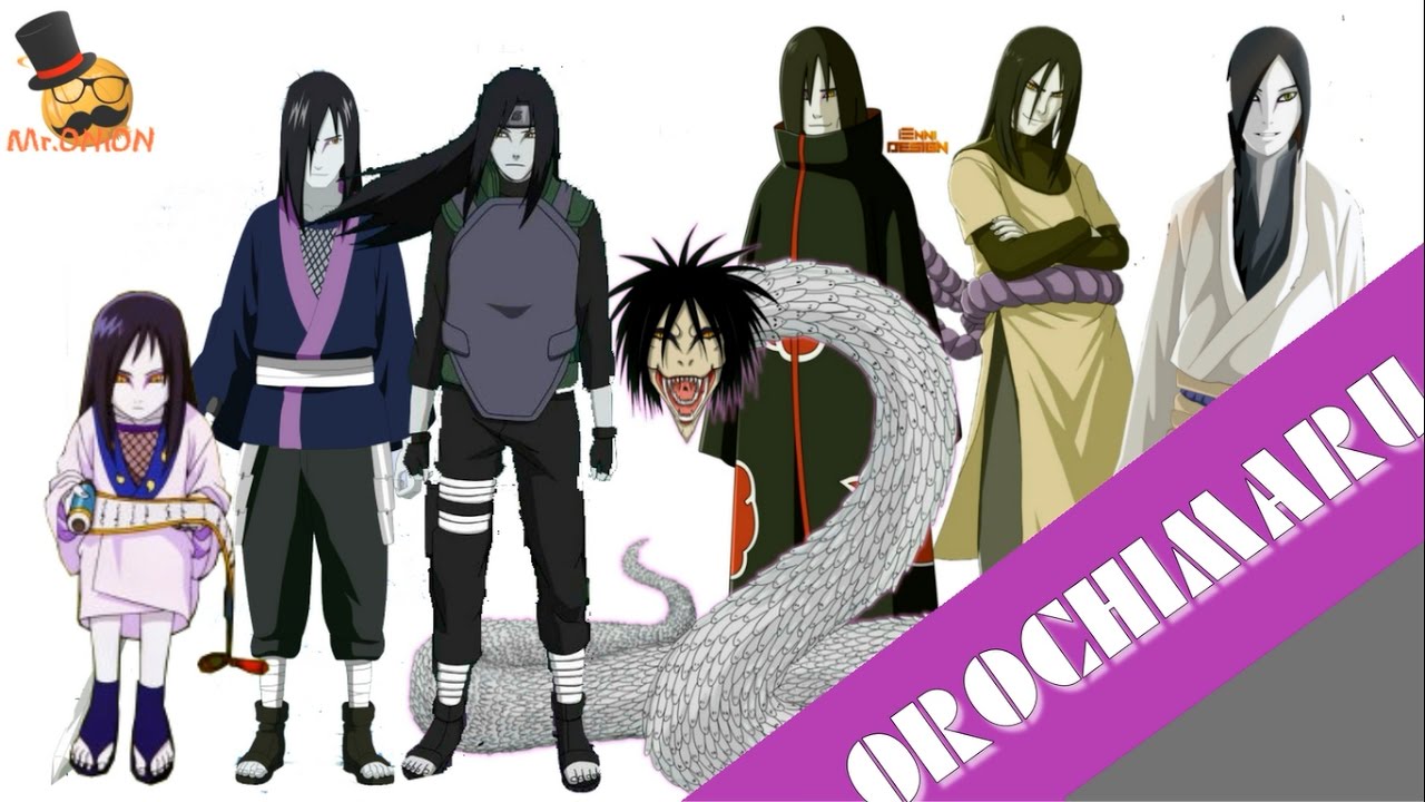 Naruto Characters Orochimaru S Evolution Youtube