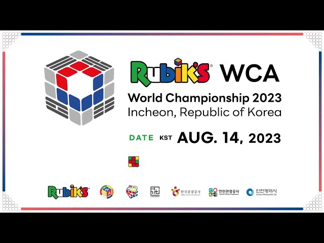 FINAL Main 333 CUBE Rubik's WCA World Championship 2023 