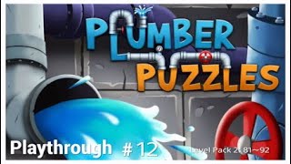 ”PLUMBER PUZZLES” Level Pack 2: 81～92 playthrough #12