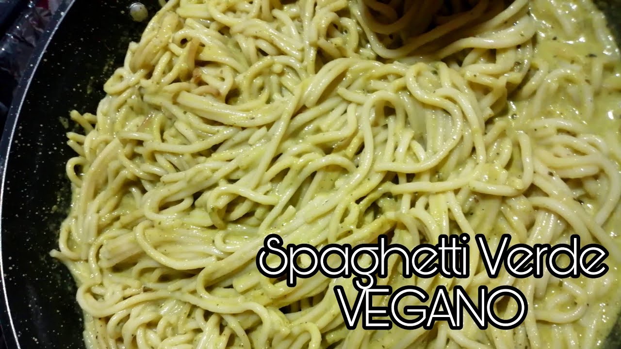 ESPAGUETI VERDE VEGANO / SPAGHETTI POBLANO / rapido de hacer