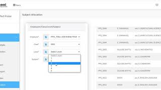 eSchool- How to Allocate Subject to teachers