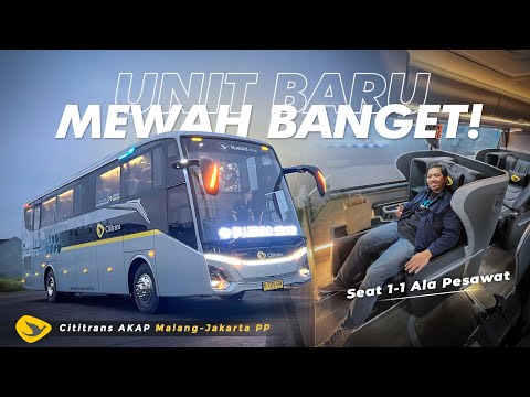 [ INTERIOR PALING BEDA ] INOVASI BARU SEAT ALA PESAWAT !! 😍 - Roadtest Bus CITITRANS Malang-Jakarta